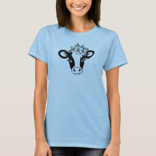 Floral Cow, Country Cow T-Shirt