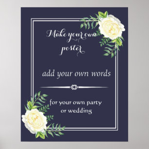 Floral Create your own poster print