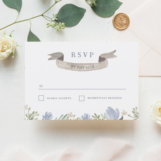 Floral Crest Wedding RSVP (Creator Uploaded)