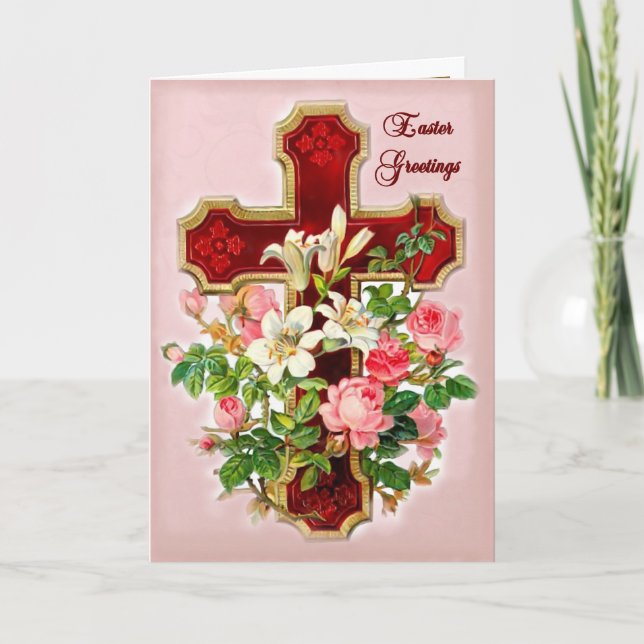 Floral Cross Card (Front)