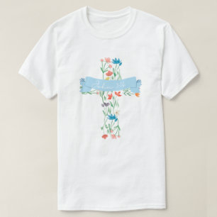 Floral Cross John 3:16 Unisex T-Shirt