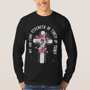 Floral Cross Latter Day Saint Quote Missionary Mor T-Shirt