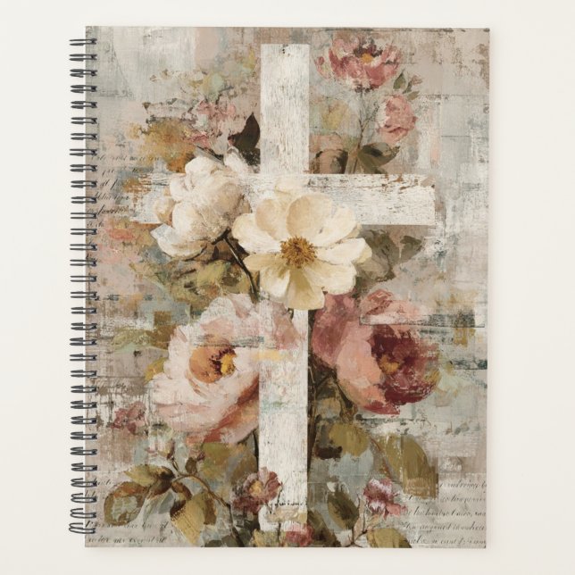 Floral Cross Planner (Front)