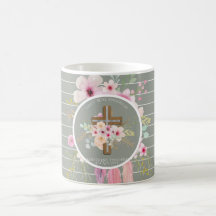 Floral Cross Religious Occasions Girl Personalised