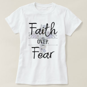 Floral cross with Christian quote T-Shirt