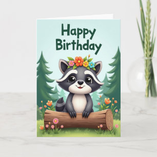 Floral Crown Birthday Card