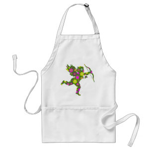 FLORAL CUPID STANDARD APRON