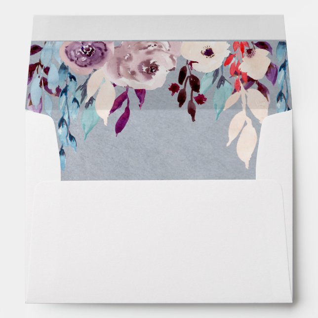 Floral Curtain A7 5.25 x 7.25 Envelope (Back (Bottom))