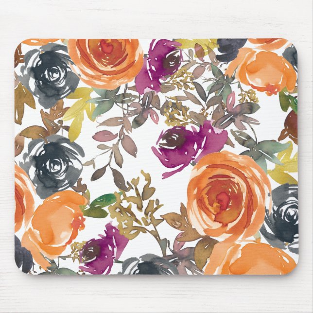 Floral Curtains Mouse Pad (Front)