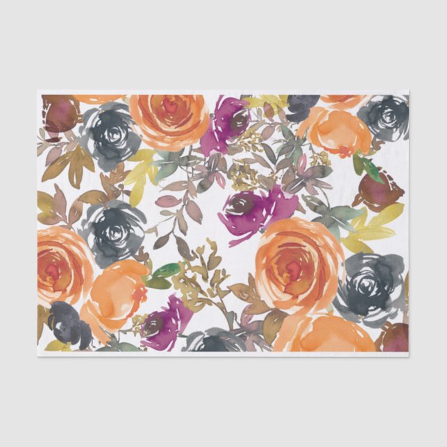 Floral Curtains Tissue Paper (Front)