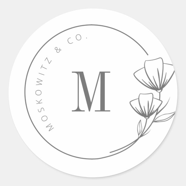 Floral Custom Label (Front)