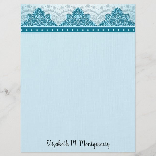 Floral Custom Letterhead (Front)