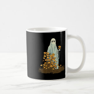 Floral Cute Halloween Ghost Spooky Gothic Coffee Mug