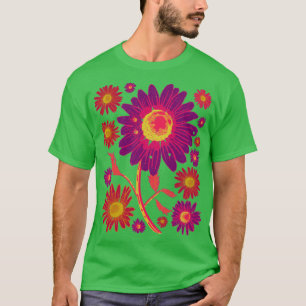 Floral Daisies Nature Gardener Botanical Daisy Flo T-Shirt