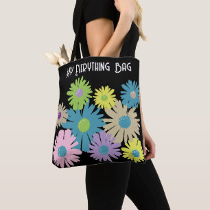 Floral Daisy Botanical Garden Tote Bag