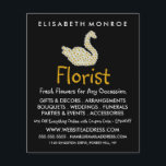 Floral Daisy Swan, Floristry Advertising Flyer<br><div class="desc">Floral Daisy Swan,  Floristry Advertising Flyer by The Business Card Store.</div>