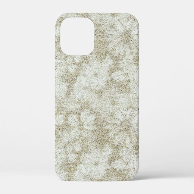 Floral Daisy Velvety Cream Texture Case-Mate iPhone Case (Back)