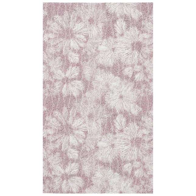 Floral Daisy Velvety Dusty Pink Tablecloth (Front)