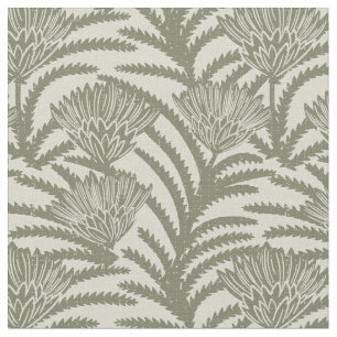 floral damask elegant vintage classic chic green fabric