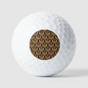 Floral Damask: Elegant Vintage Golf Balls