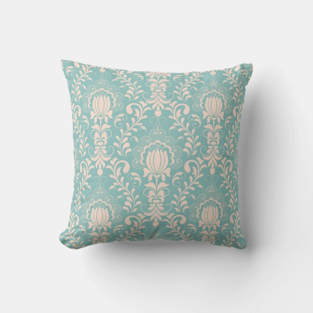 Floral/Damask Pattern Cushion (Front)