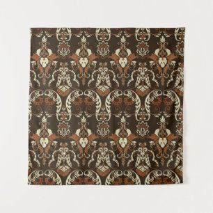 Floral damask print: vintage seamless. tapestry