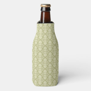 Floral damask wallpaper bottle cooler