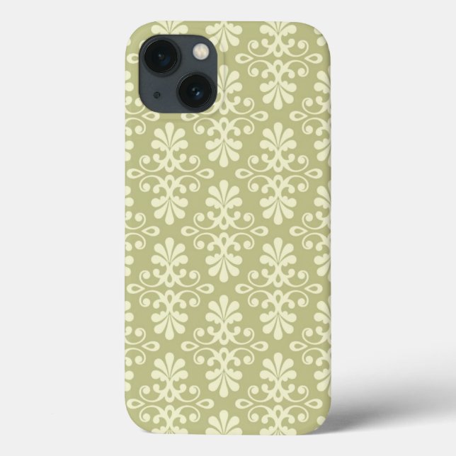 Floral damask wallpaper Case-Mate iPhone case (Back)