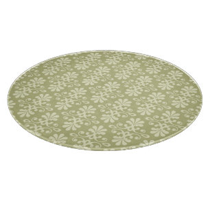 Floral damask wallpaper cutting board