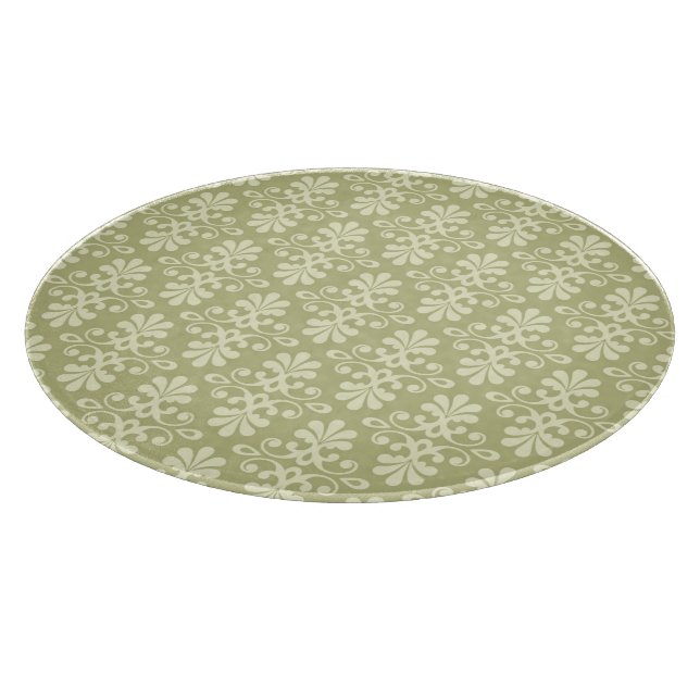 Floral damask wallpaper cutting board (Corner)