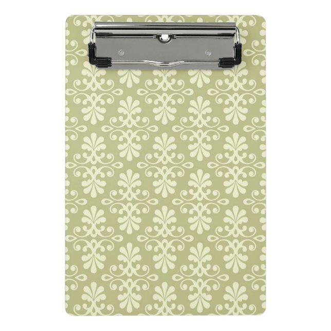 Floral damask wallpaper mini clipboard (Front)