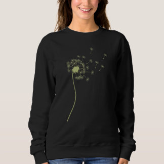 Floral Dandelion Flower Botanical Graphic Aestheti Sweatshirt