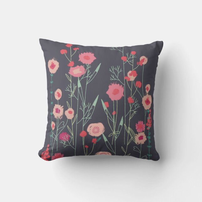Floral Dark Cushion (Front)