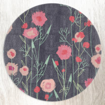 Floral Dark Cutting Board