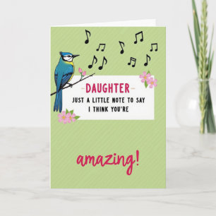 Floral Daughter Amazing Card
