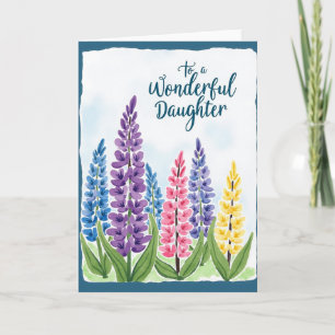 Floral Daughter Watercolor Card