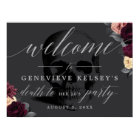 Floral Death to your 20's Party Welcome Sign