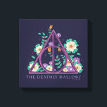 Floral Deathly Hallows Graphic Canvas Print<br><div class="desc">HARRY POTTER™ | Check out this floral Deathly Hallows symbol!</div>