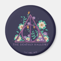 Floral Deathly Hallows Graphic
