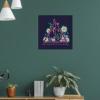 Floral Deathly Hallows Graphic