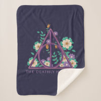 Floral Deathly Hallows Graphic