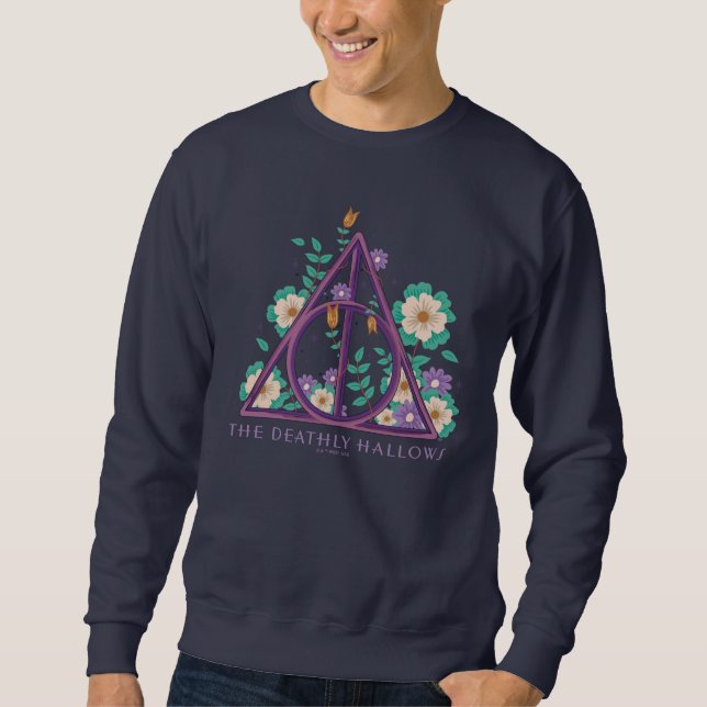 Floral Deathly Hallows Graphic Sweatshirt (Front)