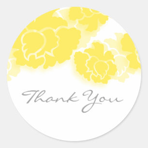 Floral Decadence Thank You Stickers