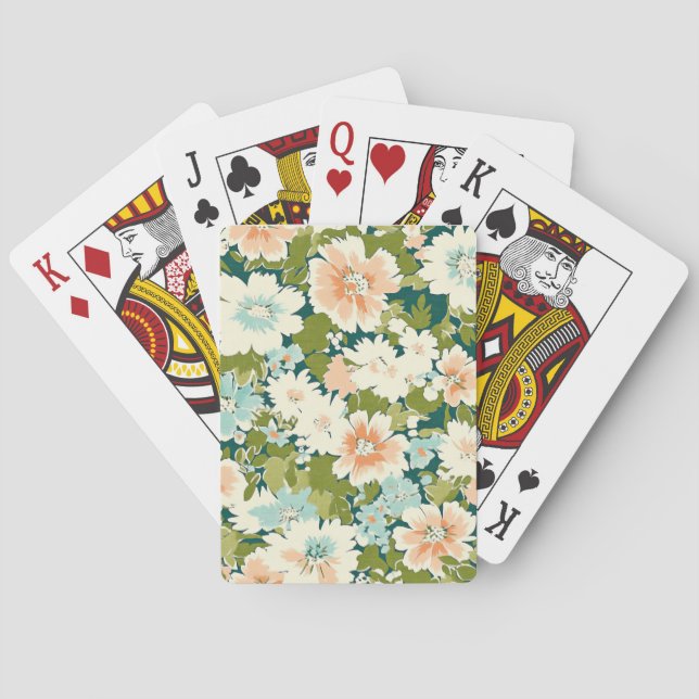 Floral Deck Delight Playing Cards (Back)