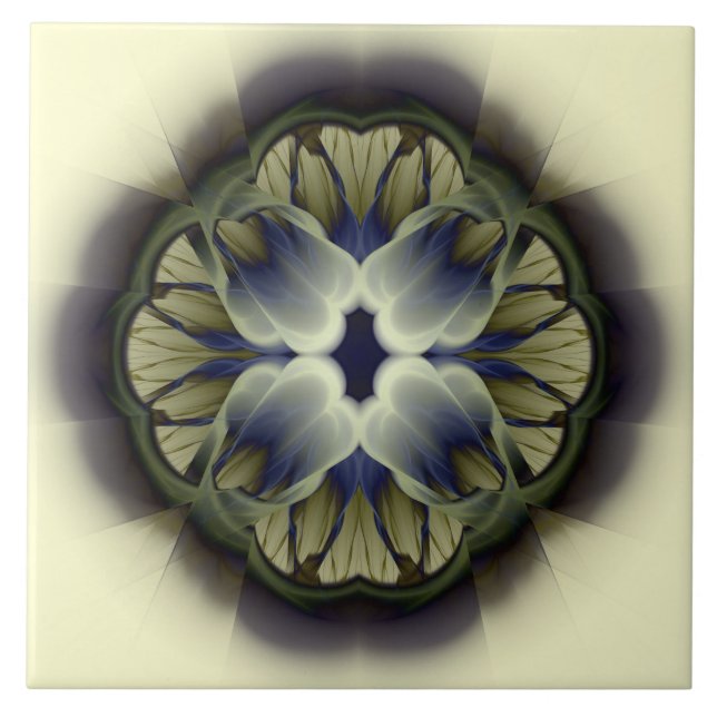 Floral decoration tile (Front)