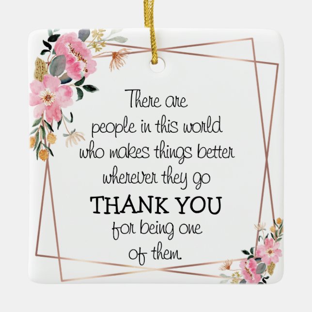 Floral Decoration with Thank You Message (Front)