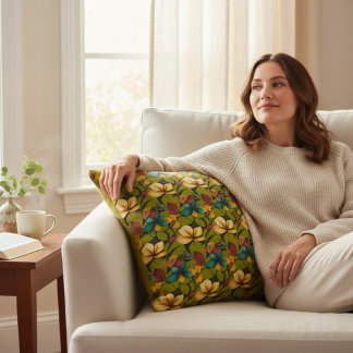 Floral Decorative Cushion