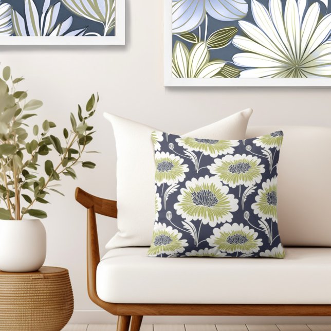 Floral Decorative Cushion (Complete your elegant retro look with an exclusive Wild on Flowers Throw PIllow.)