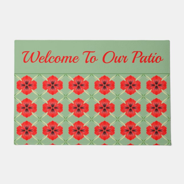 Floral Decorative Designer Doormat (Front)
