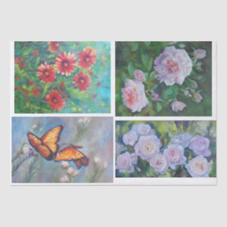 Floral Decoupage Tissue Paper